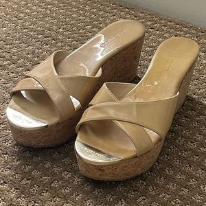 Jimmy Choo Nude Wedge